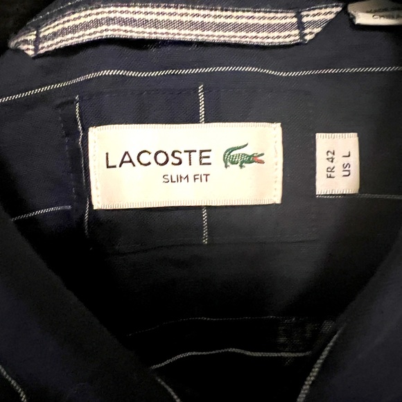 LACOSTE BUTTON DOWN SHIRT SIZE 42L FOR MEN - Picture 3 of 4